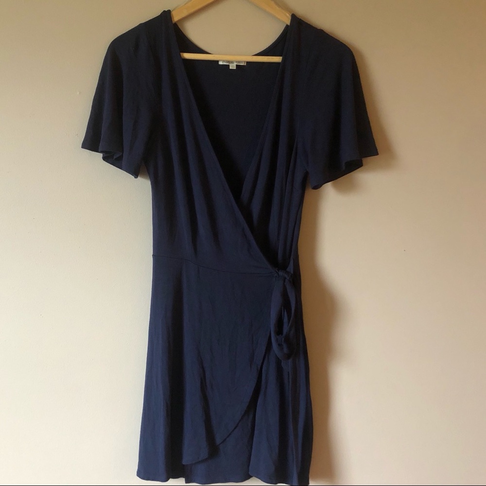 Charlotte Russe Wrap Flare Mini Dress